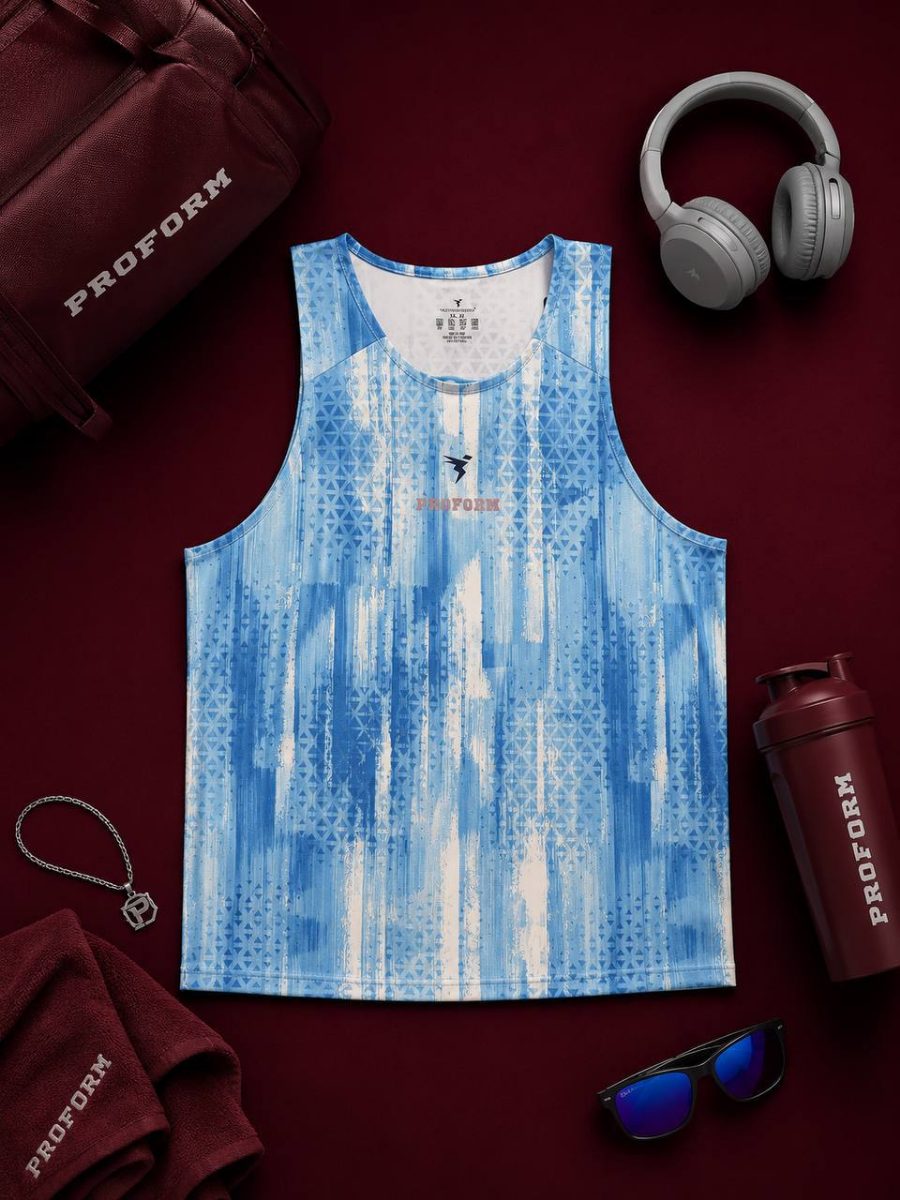 Flow Tank - Blue white
