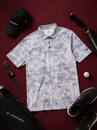 Court Polo · Grey Camo