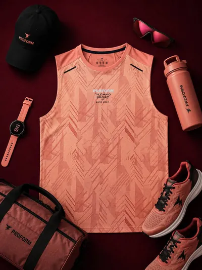 Techno Vest · Coral